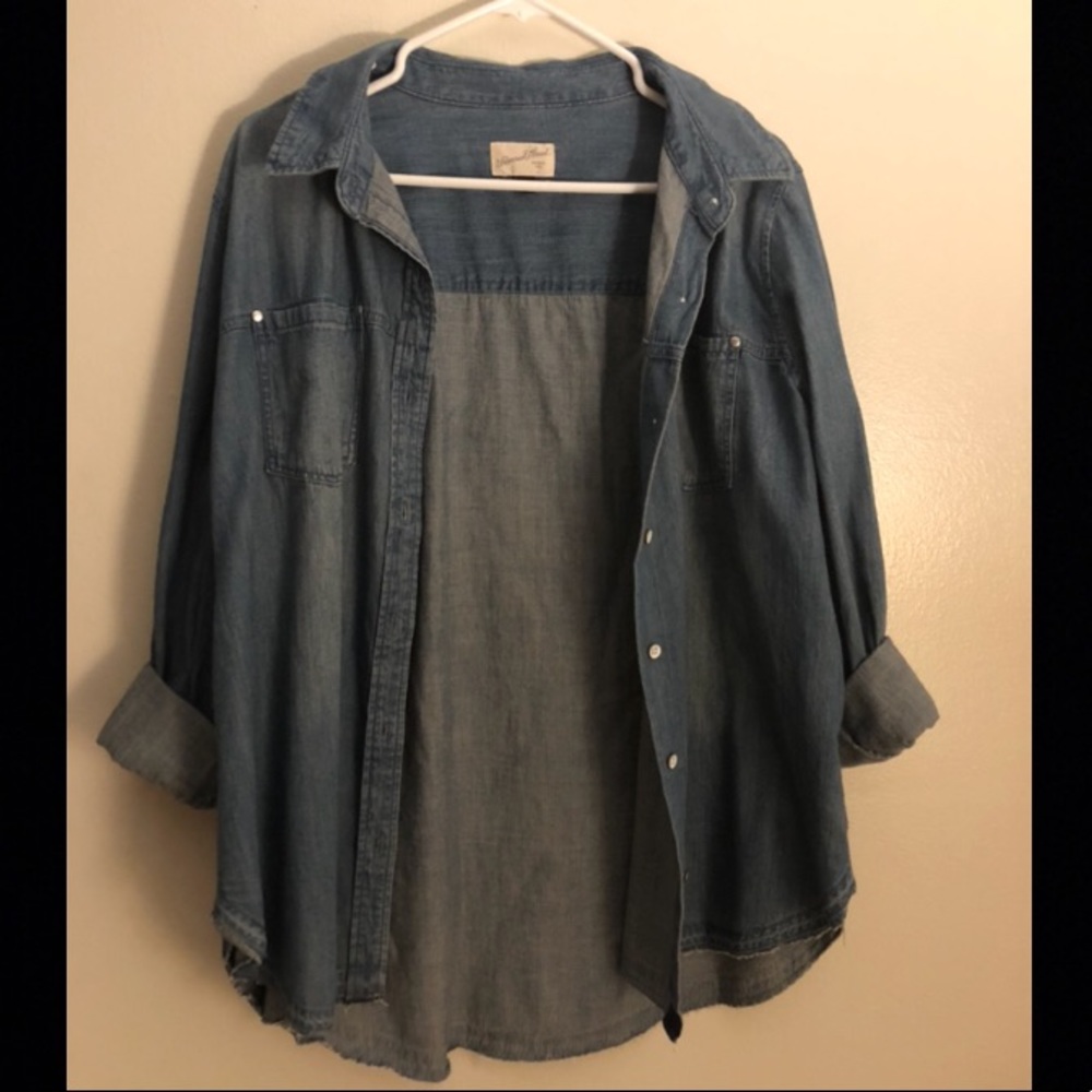 Denim button up